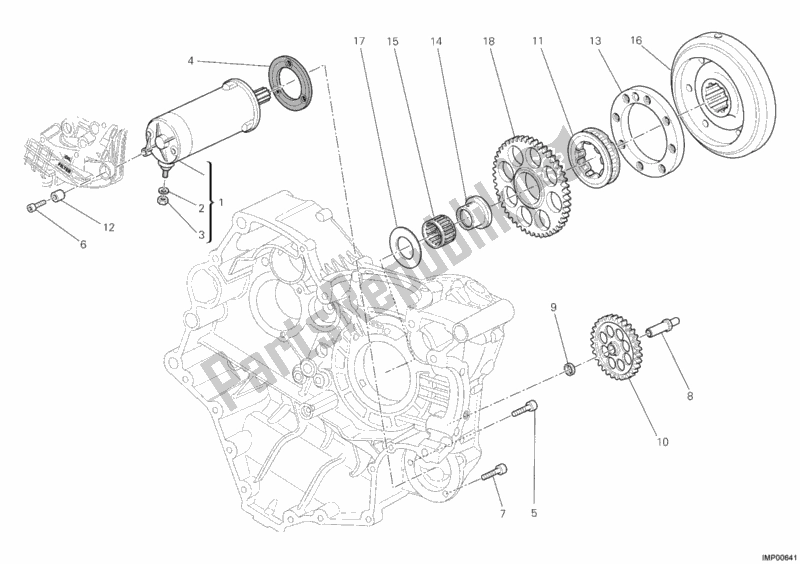 Toutes les pièces pour le Demarreur du Ducati Superbike 1198 R 2010
